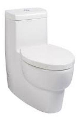 SKIRTED 1PC TOILET HONED BLACK, S-TRAP 305MM, WITH QUIET-CLOSE